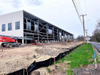 2025 Makin' Moves on Factory Workshop Project Wall Sheeting on One Wall Storefront Doors and Glass Going in Along with Windows