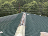 2025 Storage Expansion Warehouse Gable Trim Applied to the Completed Roof Slope Insulation Liner Added to Unfinished Roof Slope