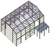 Metal Prefab Steel Workshop Structural Steel Pre-Engineered Wide Span Steel Warehouse Building