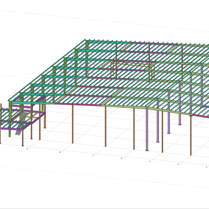 2024 Free Design Fee Customized Size Metal Structure Workshop/Production Plant/Factory