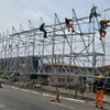 Steel Structure Custom Outdoor Galvanized Maintenance Advertising Business Sign Billboard in Ghana
