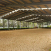 2025 Indoor Dressage Arena Measures 60mx21m American Barn-style Stables Measure 24mx12m Buildings Are Equipped with Skylights