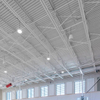 2025 Barrel Roof Trusses Cafeteria Addition Steel 2-story Window Overlooking Campus Athletic Fields Ceiling Gym Hand Guard Rails