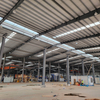 Metal Frame Construction Warehouse Prefabricated Steel Structure Building Prefab Workshop with Canopy