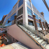 2025 Stair Tower Structural Steel Framing Stairs Decorative Cable Rails Structural Steel Canopy Roof Fit Outdoor Workout Area