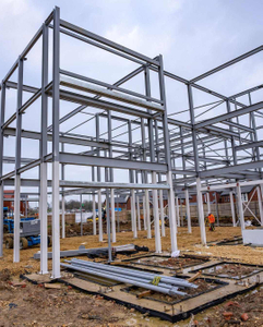 2025 Steel Structure Office Building Workshop Steelstructure New Co-op Flats Cross Beams Support the First and Second Floors