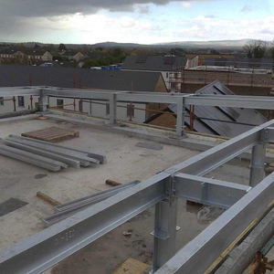 2025 Steel Structure Office Building St 2nd-floor Slabs Balconies Entrance Canopies and Roof Framing for Six Two-story Units