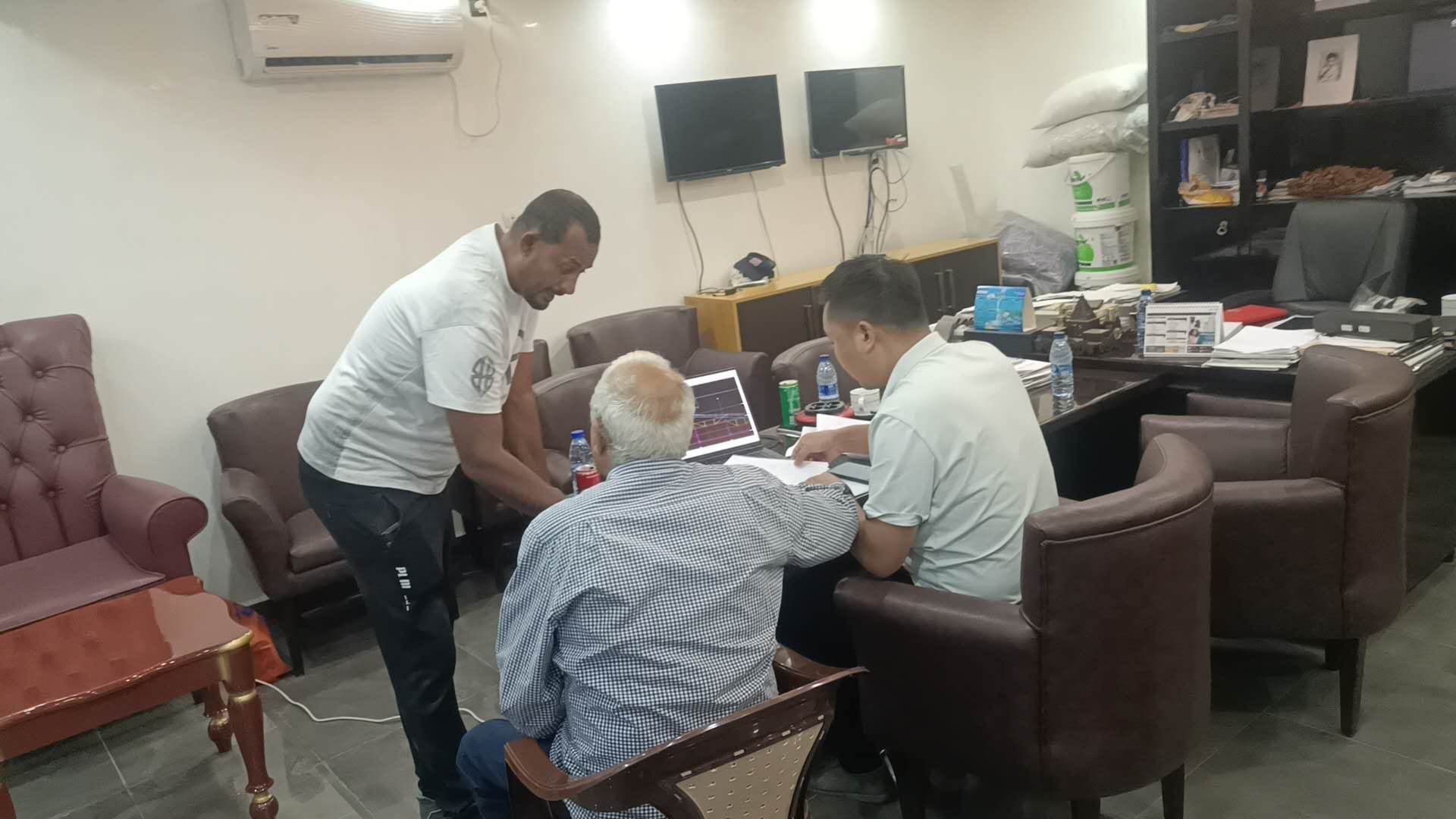 Measurement for Steel Structure Project in Congo (7)