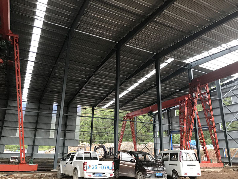 3,000㎡ Steel Workshop Building for Highway Bar Processing in China