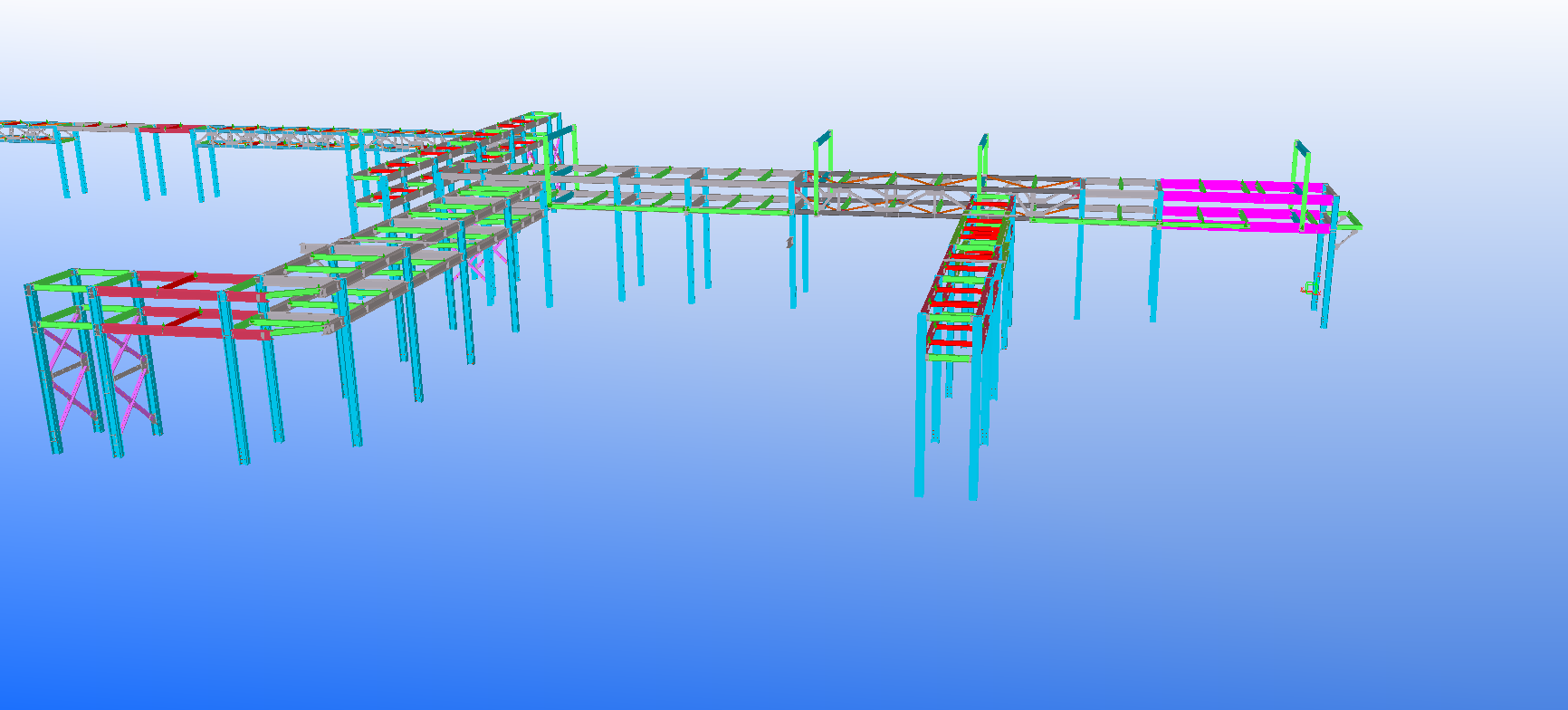 Drawing of Prefabricated Power Station Steel Structure