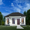 High Quality Furnished Luxury Galvanized Steel Structure Steel Frame House Prefabricated Light Weight Steel Villa