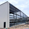 2025 Progress Factory Workshop Project Back Side Wall Building Entirely Sheeted Roof Sheeting on the Back Slope of the Building