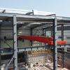 China Steel Structure Frame Metal Workshop with Crane and Ridge Vent