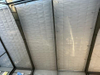 2025 Storage Expansion Warehouse Gable Trim Applied to the Completed Roof Slope Insulation Liner Added to Unfinished Roof Slope