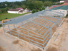 2025 Building Strong Foundations Workshop Steel Buildings X-Bracing Banding for Roof Insulation Is Being Installed Roof Sheeting