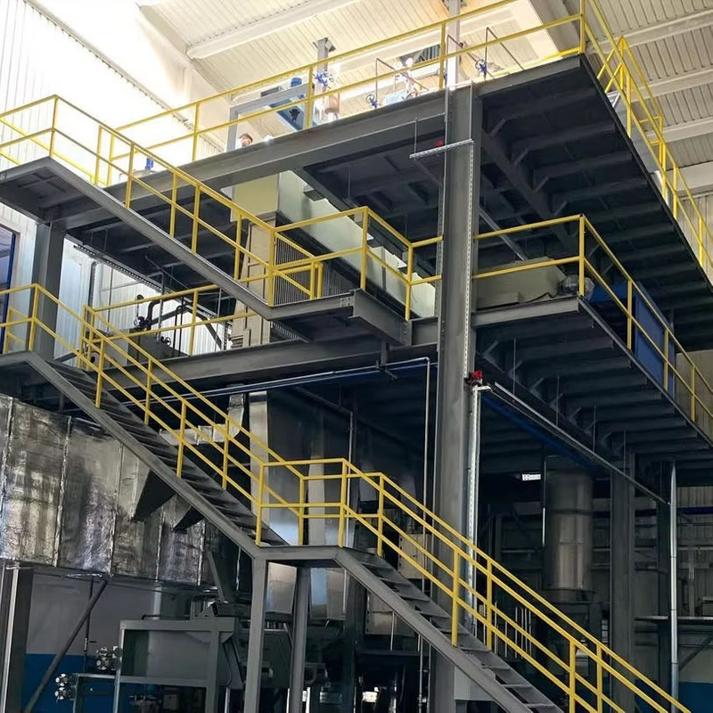 2025 Complete Warehouse Polyester Yarn Machine Platform and Roof Construction Work That We Have Completed in Gaziantep 2nd OSB