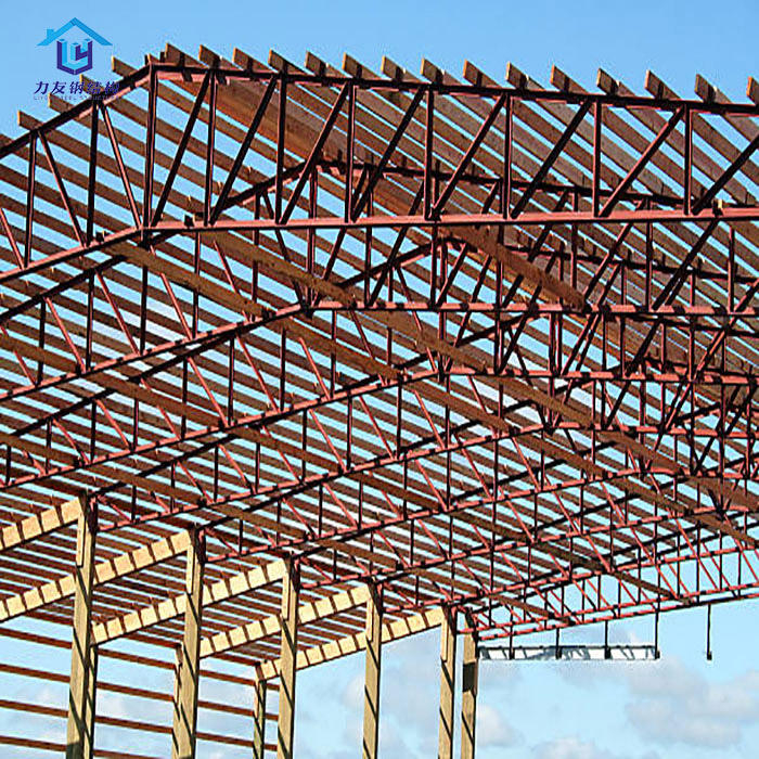 2024 New Popular Large Span Industrial Style Classy Beautiful Steel Frame Metal Structure Warehouse