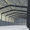 2024 Fast Assembly Large Span Clear Metal Structure Buildings Metal Workshop Office Building Factory Shed