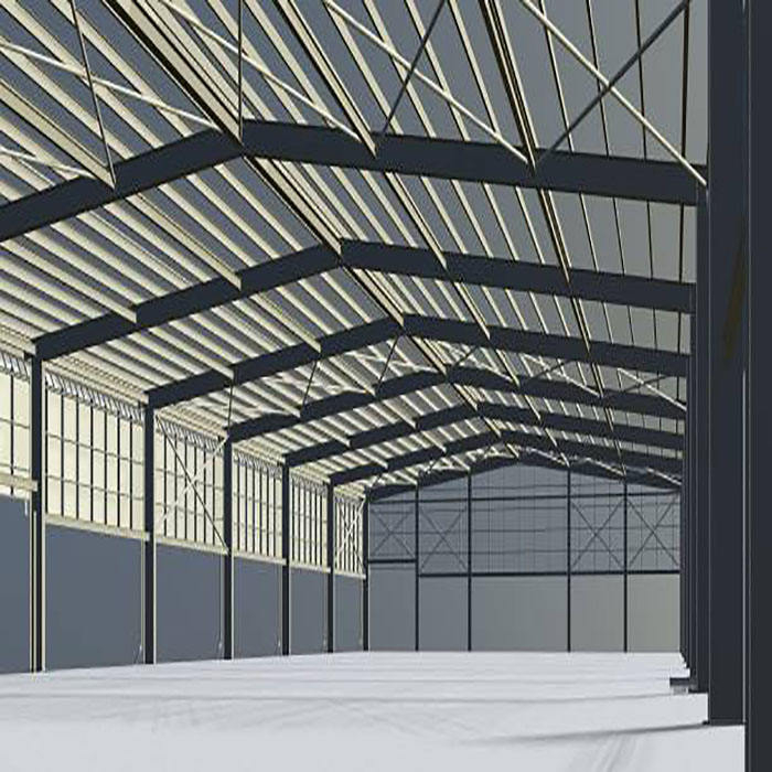 2024 Fast Assembly Large Span Clear Metal Structure Buildings Metal Workshop Office Building Factory Shed