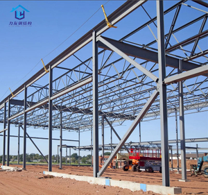 Canada Customized Prefabricated Prefab Hall Building Steel Structure Q355B Heavy Roof Truss Beam Warehouse Workshop Manufacturer