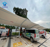 Wind And Snow Resistance Car Cover Carport with Arched Roof Aluminum Carport Canopy Garages Canopies Carports