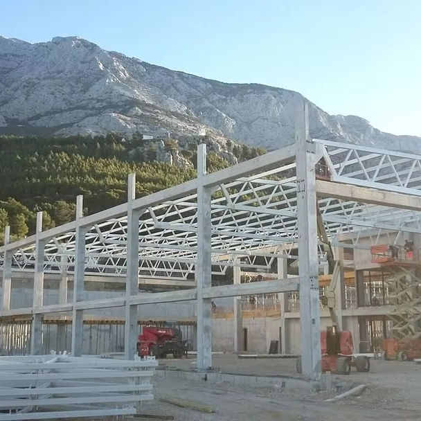 2025 Apfel Arena in Makarska Apfel Arena Required 85 Tons of Steel Roof Construction Which Our Guys Manufactured and Installed