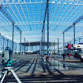 2025 Assembly of Metal Structure Within the City Assembly Steel Structures Works