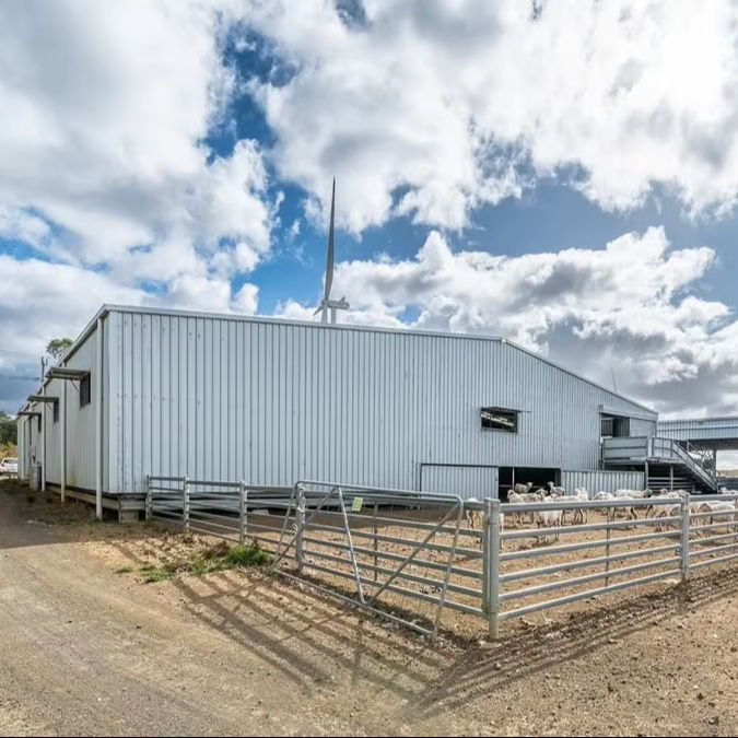 2025 for This Agricultural Shed Project, Commander Contacted Us to Design Fabricate and Install This Shearing Shed Yard Cover