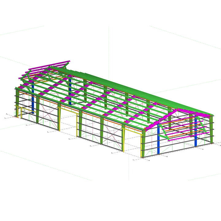 Cheap Commercial Steel Structure Warehouse Building Metal Hangar Prefabricated Frame in New Zealand