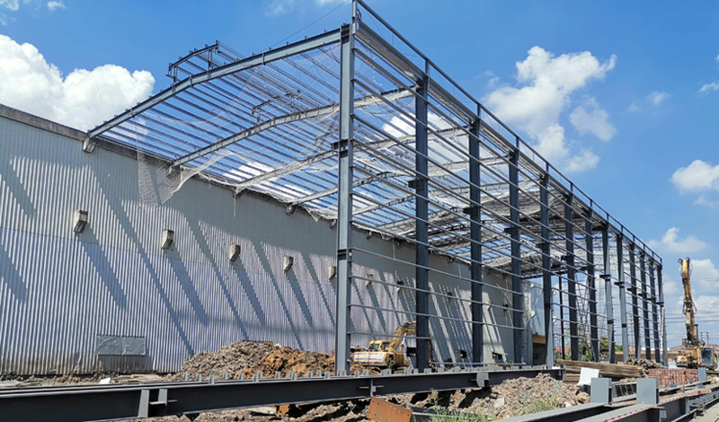 steel portal frame building