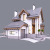 2024 All Customized Good Looking Metal Frame Steel Structure Channel Steel Light Weight Steel Villa House