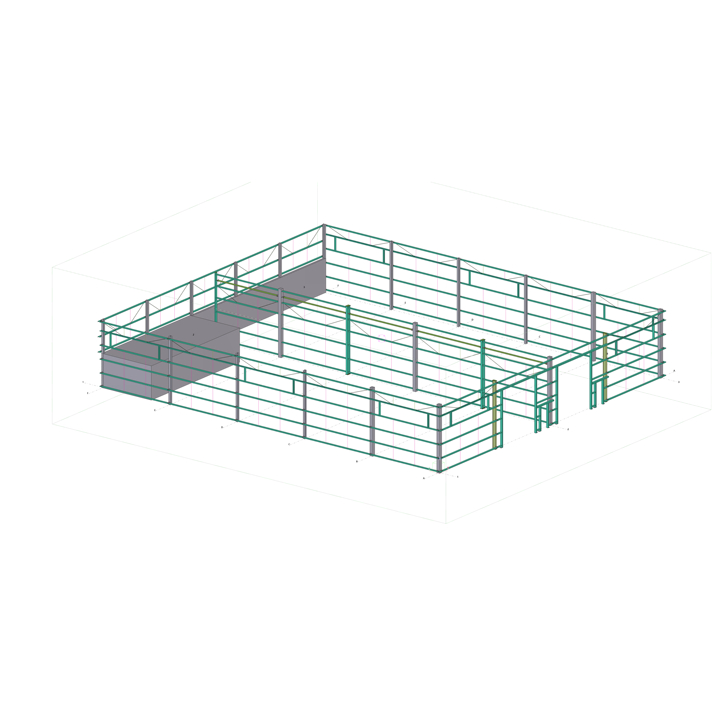 2024 Remodeling Adding New Building on the Existing Part Steel Structure Building in Colombia