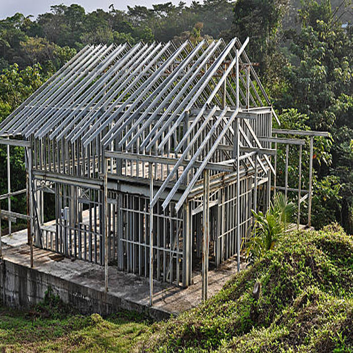 2024 Good Temperature Resistance Beautiful Appearance LGS Metal Frame House for Living Light Weight Steel Villa