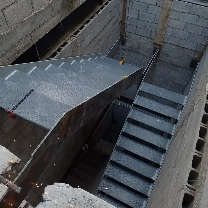 2025 Assembly Service Stairs Carry Out From the Project Cutting Bending Welding and Assembly We Are a Comprehensive Company