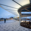 curved steel structure
