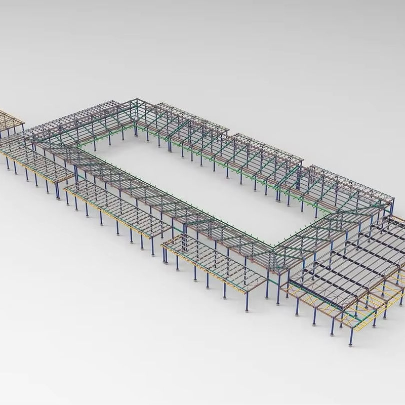 2025 OFFICE PROJECT Steelconnections Lightsteelstructure Steelconstruction Steelstructure 3dmodel Prefabricated Prefabrication