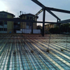 2025 Assembly of a Metal Structure in a Construction Site Within the City Works Steel Structures