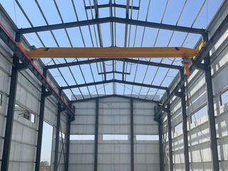 Two Connected Industrial Steel Buildings as a Workshop Project