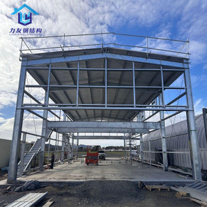 2024 Prefab Building Fast Installation Durable Galvanized Anti-rust Metal Garage Steel Structure Hangar in New Zealand