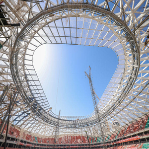 2024 Prefabricated Building Fast Installation Structural Steel Dome/Arch Roof For Hangar Gym/Stadium