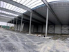 2025 Progress Factory Workshop Project Back Side Wall Building Entirely Sheeted Roof Sheeting on the Back Slope of the Building