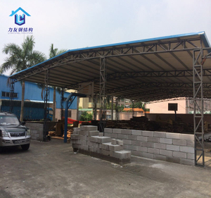 Low Price Light Weight Steel Structure Front Door Canopy for Hotel School Warehouse Workshop Shed Carport Garage Station