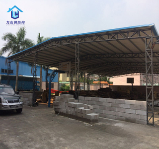 Low Price Light Weight Steel Structure Front Door Canopy for Hotel School Warehouse Workshop Shed Carport Garage Station