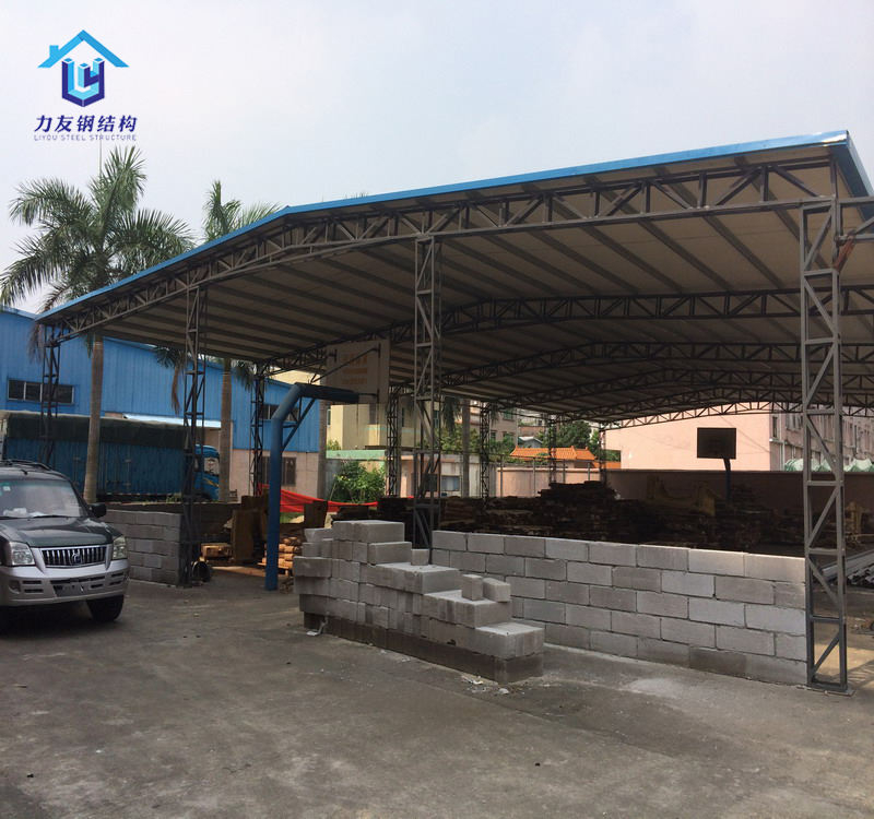 Low Price Light Weight Steel Structure Front Door Canopy for Hotel School Warehouse Workshop Shed Carport Garage Station