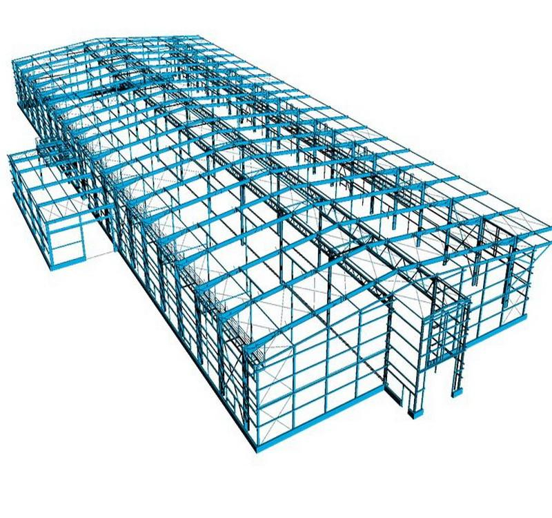 Fast Installation Prefab Galvanized Steel Beam Structure Building Prefabricated Factory Plant Building