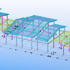 Two-Story Steel Structure Tourist Center Metal Frame Building Construction