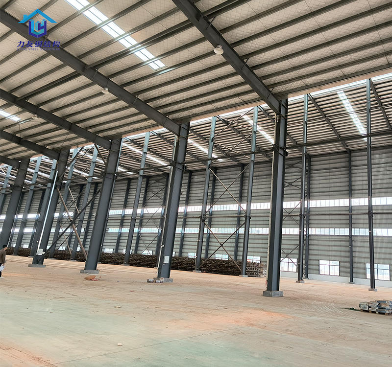 Long Span Heavy Weight Metal Steel Structures Roof Truss Shed Design For Warehouse Workshop Prefabricated Buildings