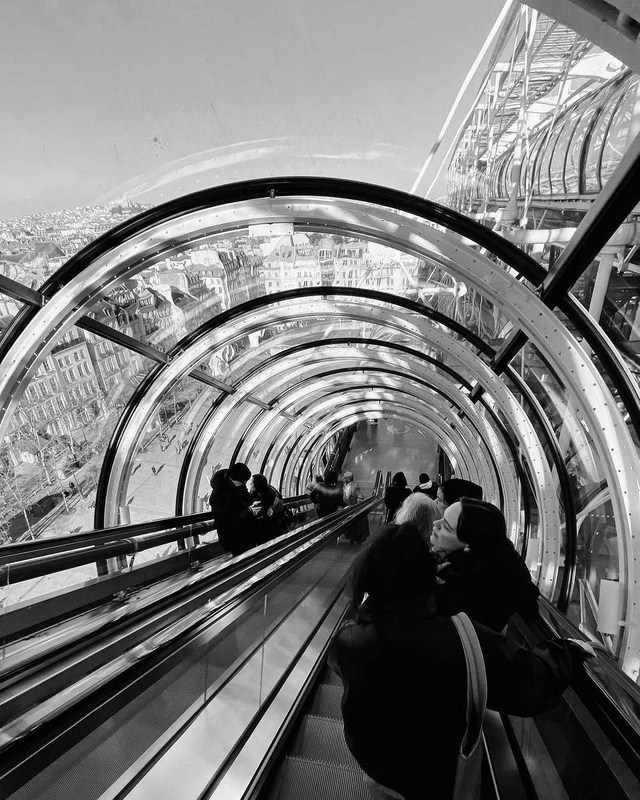 2025 Centre Pompidou Richard Rogers Renzo Piano Paris an Escalator with a Catchy Rhythm