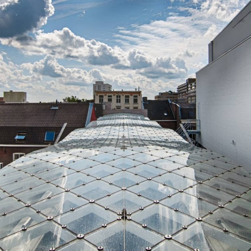 2025 a Lightweight Steel Structure Designed As a Reciprocal Frame Featuring Hidden Bolted Connections No Need to Weld on Site