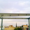 2025 Assembly of a Metal Structure in a Construction Site Within the City Works Steel Structures